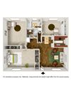 3 bedroom 2 bathroom 3D 3 bedroom 2 bathroom 3D